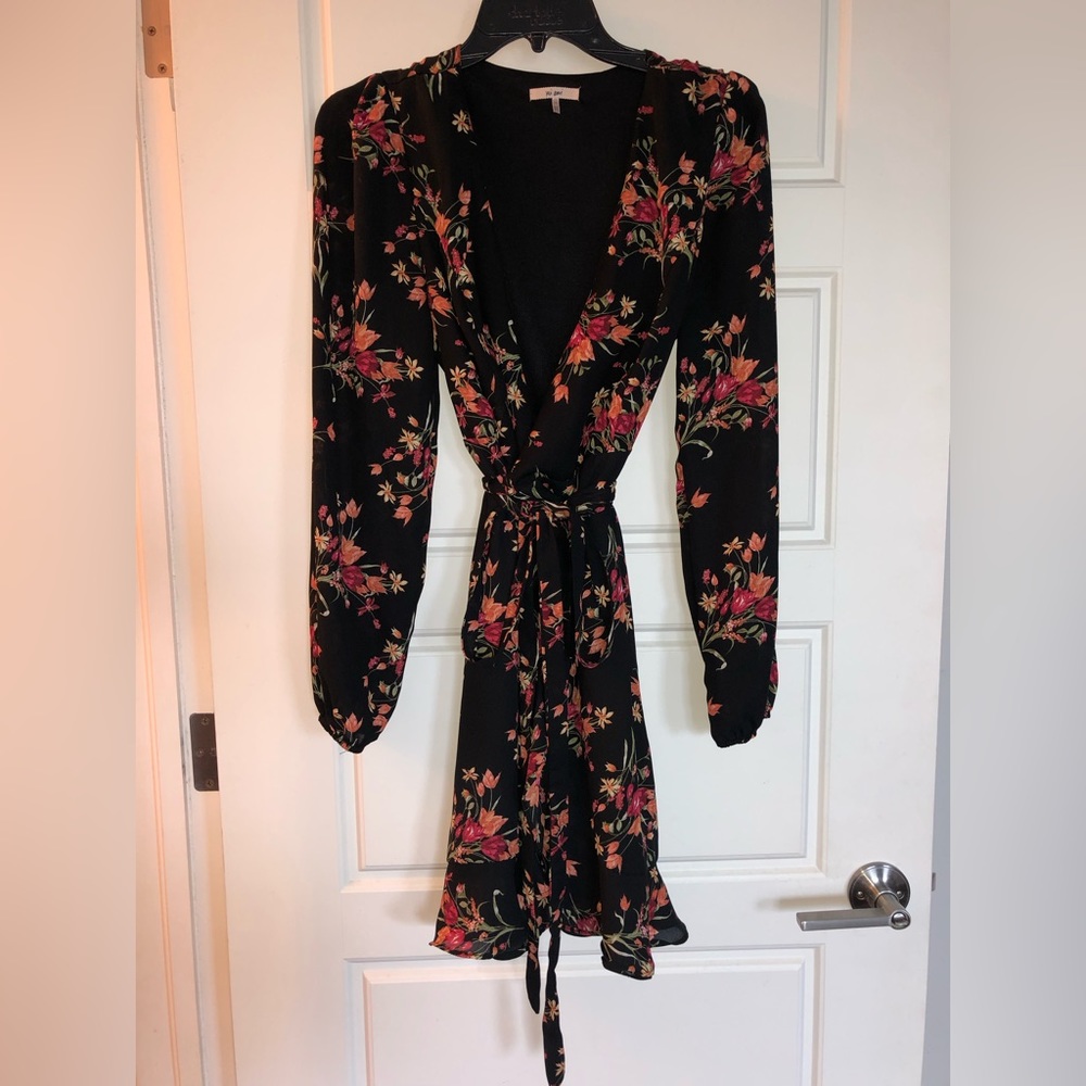 Floral wrap dress